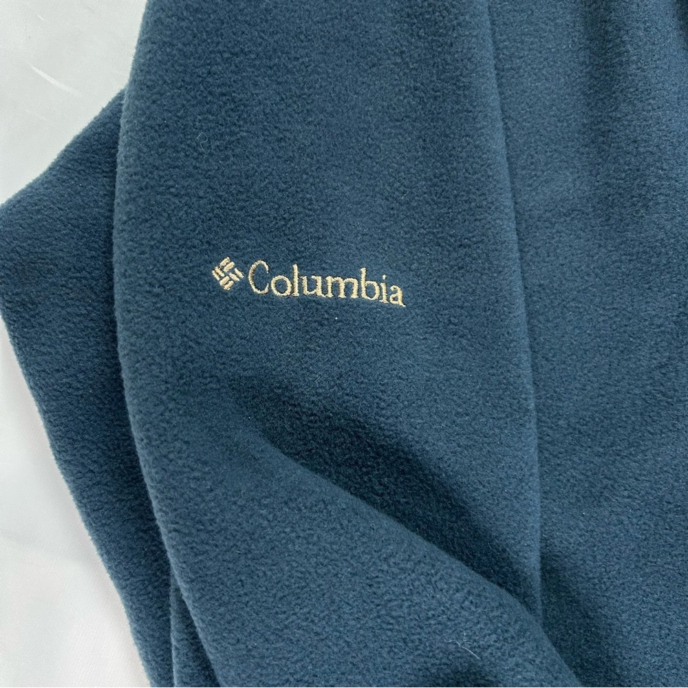 Notre Dame Columbia Fleece Full Zip Embroidered Pockets Blue Women's Size M - Picture 7 of 7